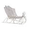 4ft. White Pre-Lit Crystal 3D Sleigh Christmas Decoration